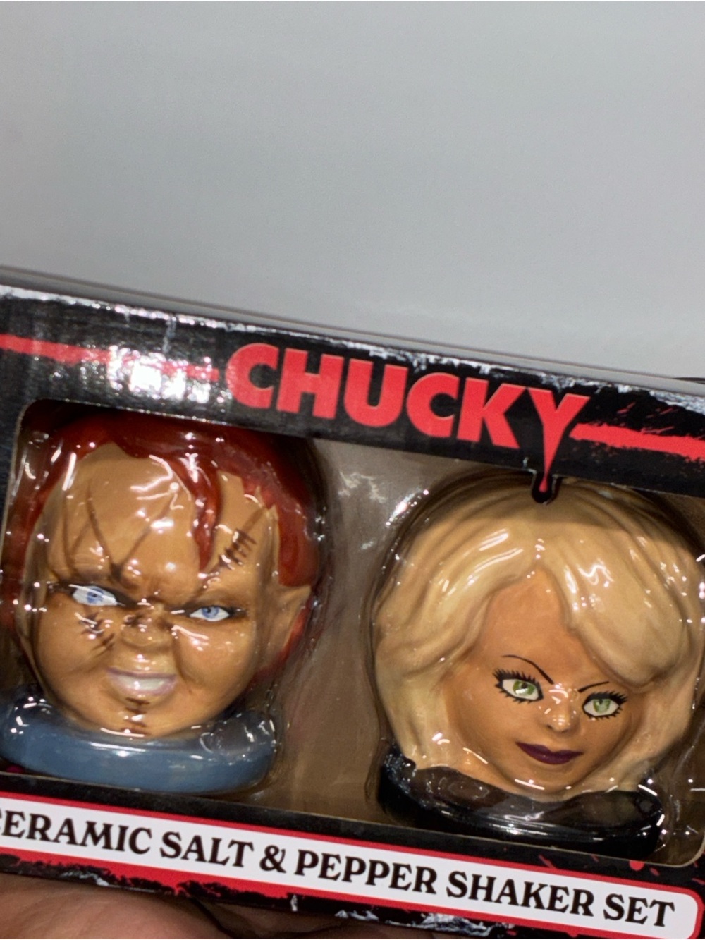 Chucky & Tiffany salt & pepper shaker set